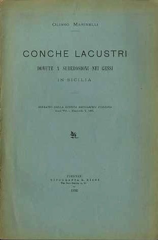 Conche lacustri dovute a suberosioni nei gessi in Sicilia.