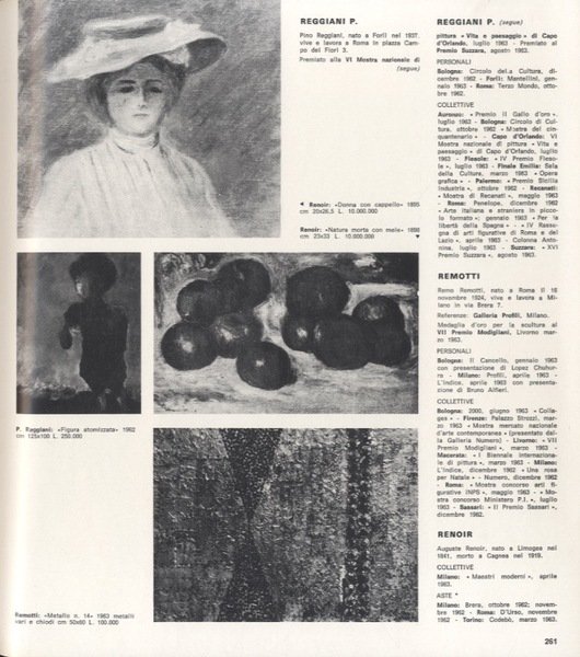 Catalogo Bolaffi d'arte moderna, 1964: annuario della vita artistica italiana …