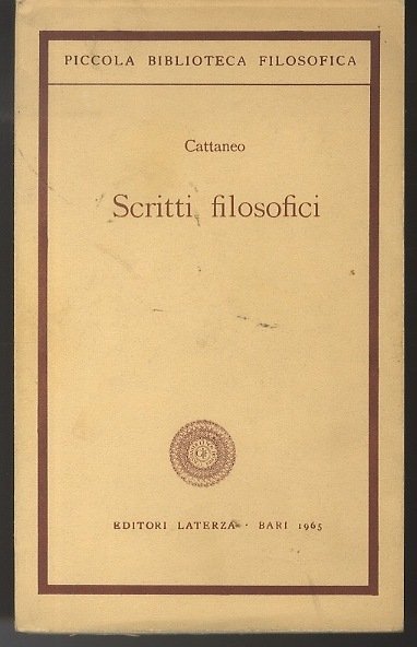Scritti filosofici.