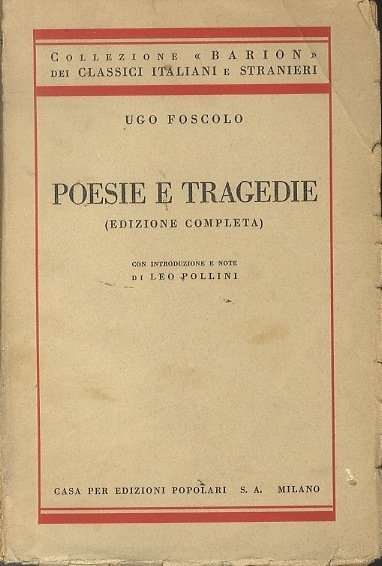 Poesie e tragedie.
