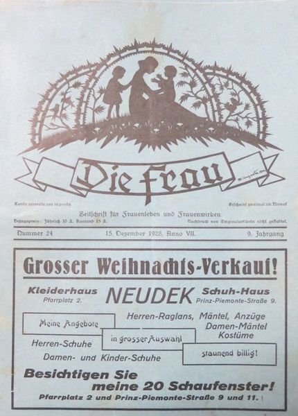 Die Frau: Zeitschrift fÃ¼r Frauenleben und Frauenwirken.
