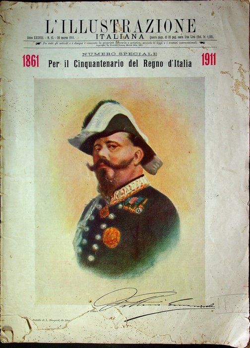 1861 - Per il cinquantenario del Regno d'italia - 1911.