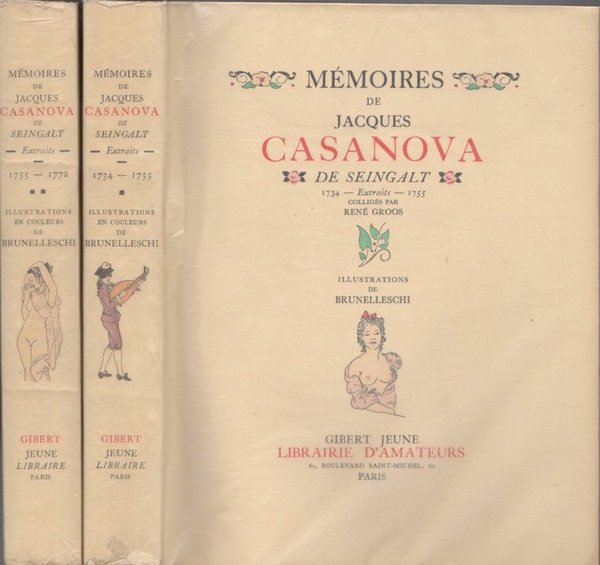 Memoires de Jacques Casanova de Seingalt.