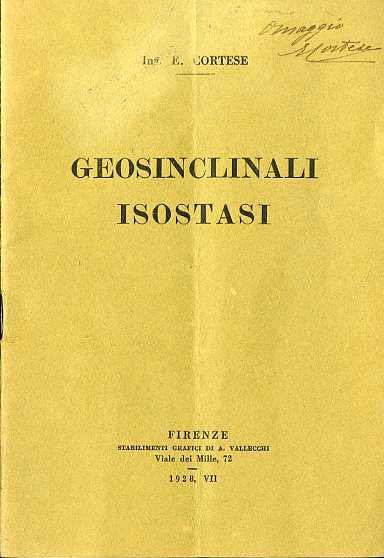 Geosinclinali isostasi.