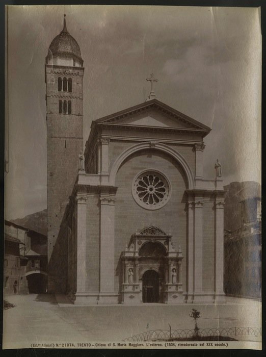21074. Trento. Chiesa di S. Maria Maggiore. L'esterno (1534, rimodernato …