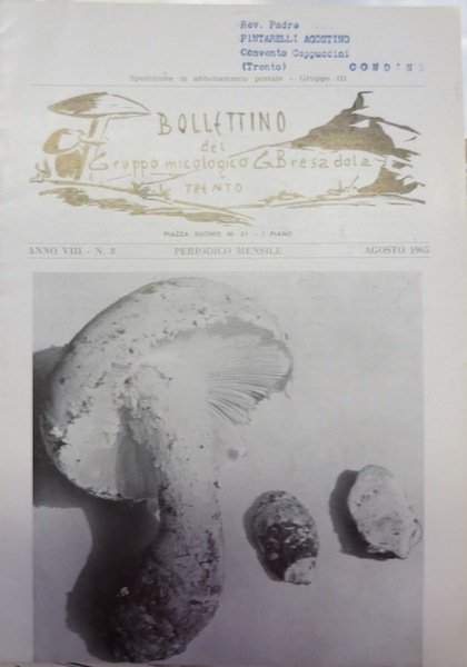 Bollettino del Gruppo micologico G. Bresadola.