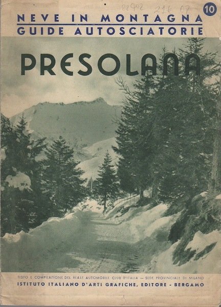 Neve in montagna: guide autosciatorie: 10: Presolana.