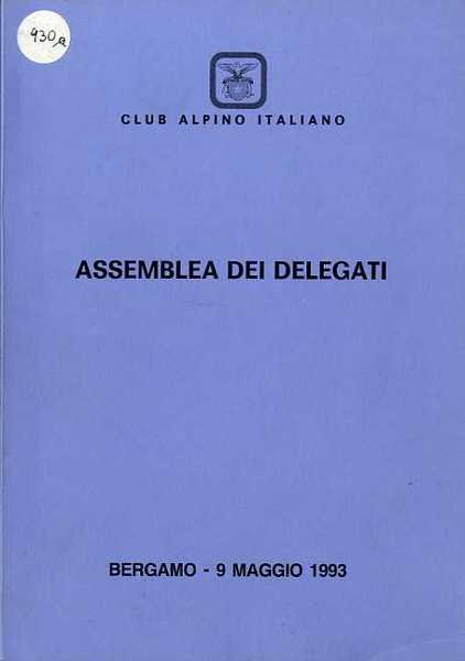 Club Alpino Italiano: Assemblea dei delegati.