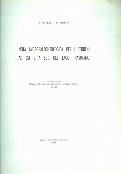 Nota micropaleontologica per i terreni ad est e a sud …