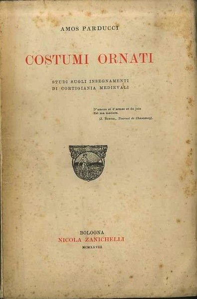 Costumi ornati: studi sugli insegnamenti di cortigiania medievali. | Immagine Gallery 1