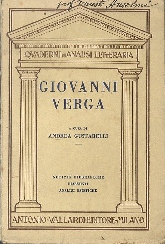 Giovanni Verga: notizie biografiche, Â”EvaÂ”, Â”Mastro don GesualdoÂ”.