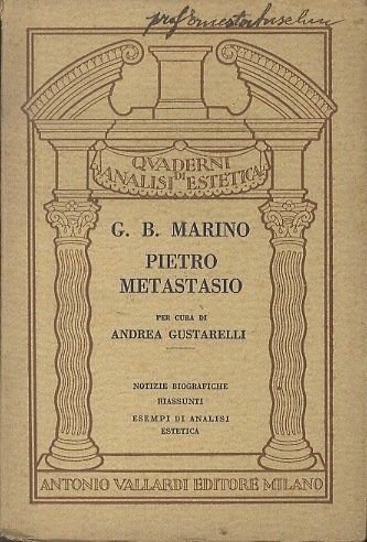 Giambattista Marino - Pietro Metastasio: notizie biografiche, riassunti, esempi di …