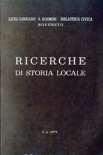 Ricerche di storia locale.