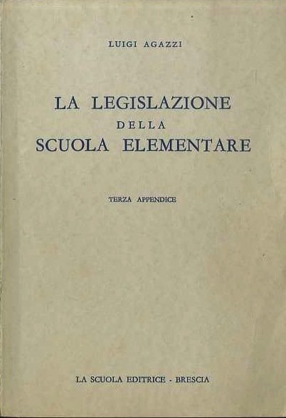 La legislazione della scuola elementare.