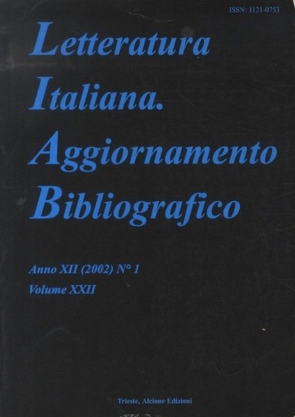 Letteratura italiana: aggiornamento bibliografico.