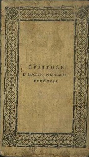 Epistole in versi d'Ippolito Pindemonte veronese.