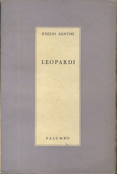 Leopardi: Saggi critici.