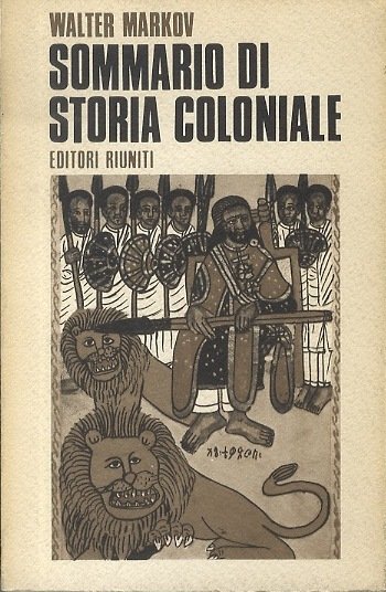 Sommario di storia coloniale.