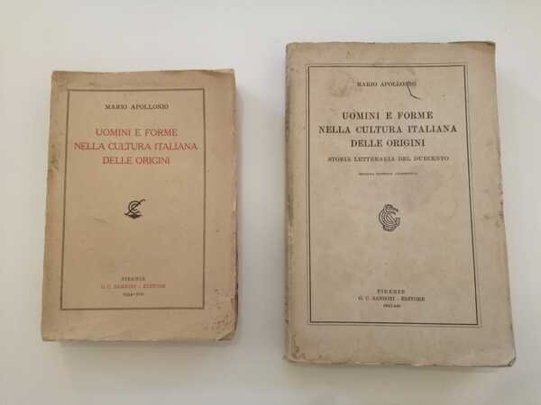 Uomini e forme nella cultura italiana delle origini: storia letteraria …