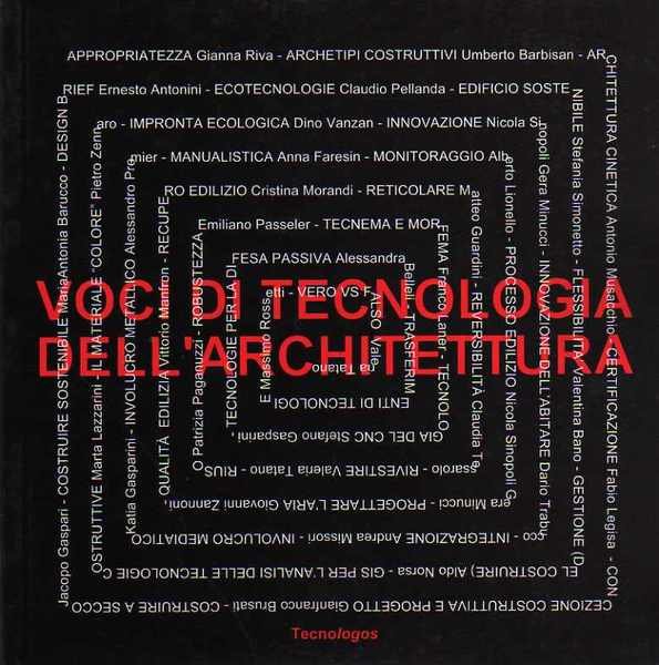 Voci di tecnologia dell'architettura.