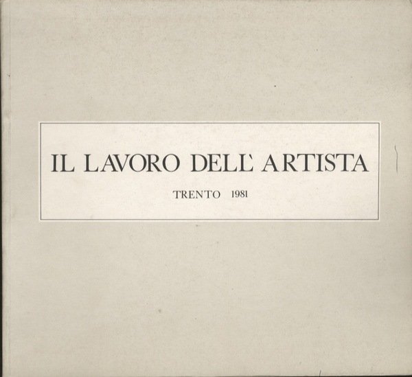 Il lavoro dell'artista.