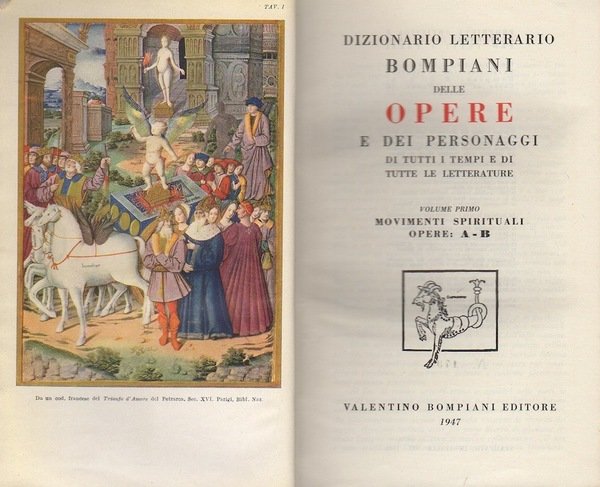 Dizionario letterario Bompiani delle opere e dei personaggi di tutti …