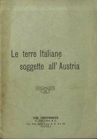 Le terre italiane soggette all'Austria.