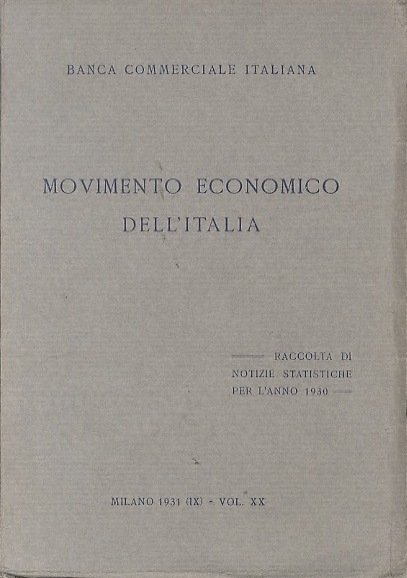 Movimento economico dell'Italia.