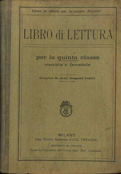 Libro di lettura: per la quinta classe maschile e femminile.