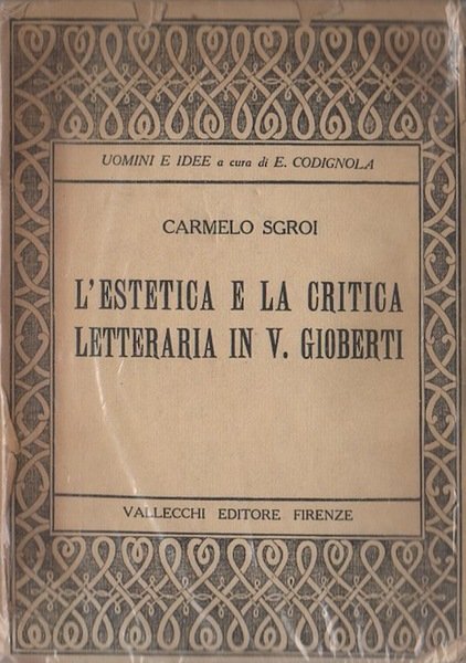 L'estetica e la critica letteraria in V. Gioberti: contributo alla …