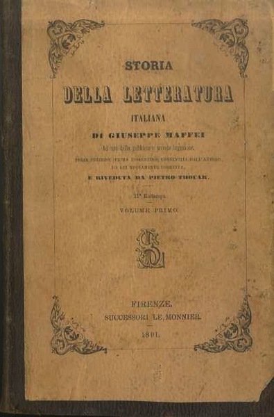 Storia della letteratura italiana: ad uso della pubblica e privata …