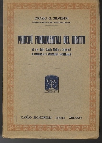 Principi fondamentali del diritto: ad uso delle scuole medie e …