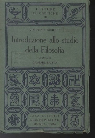 Introduzione allo studio della filosofia.