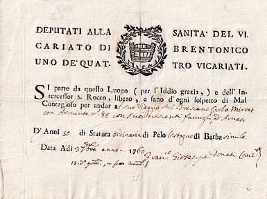 Deputati alla SanitÃ del vicariato di Brentonico uno dei quattro …