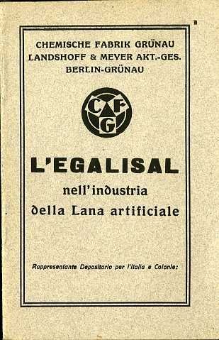 L'Egalisal nell'industria della lana artificiale.