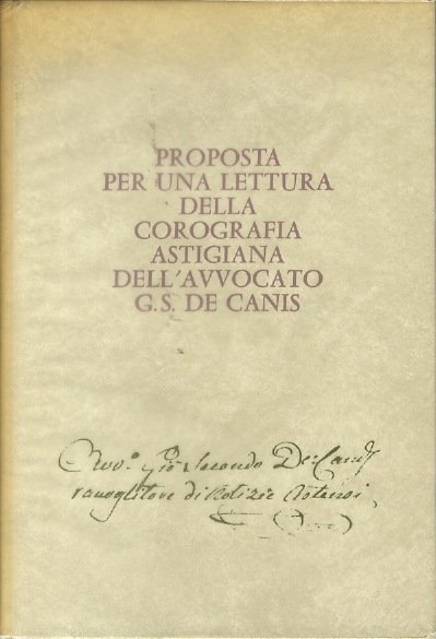 Proposta per una lettura della corografia astigiana dell'avvocato G. S. …