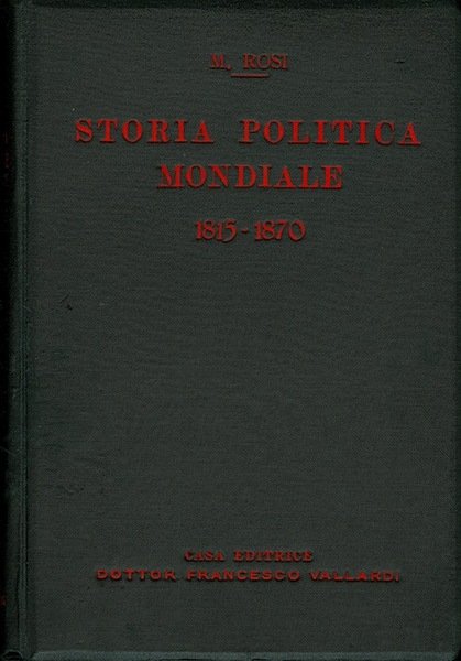 Storia politica mondiale: 1815-1870.