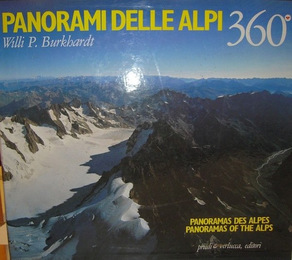 Panorama: Alpen = Alpes = Alpi.