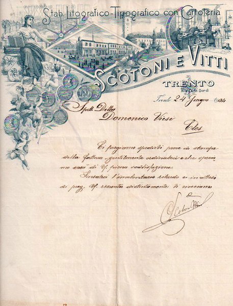 Stabilimento tipografico con cartoleria Scotoni e Vitti. Trento. | Immagine Gallery 1