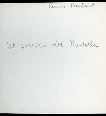 Il sorriso del Buddha.