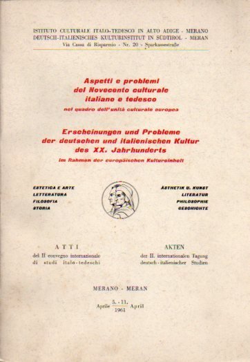 Aspetti e problemi del Novecento culturale italiano e tedesco nel …