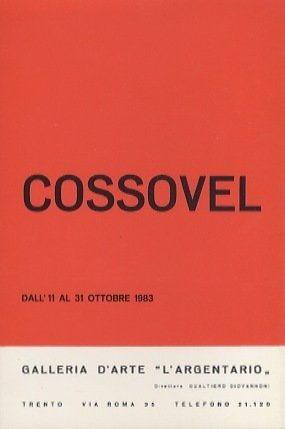 Cossovel: dall'11 al 31 ottobre 1983.