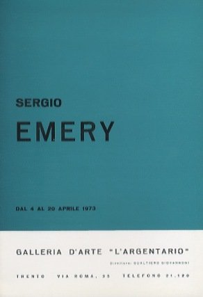Sergio Emery: dal 4 al 20 aprile 1973.