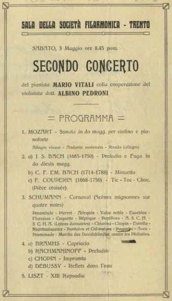 Sala della societÃ filarmonica - Trento: sabato, 3 maggio ore …