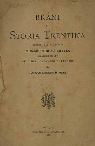 Brani di storia trentina.