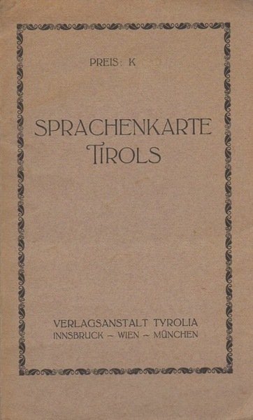 Sprachenkarte Tirols.