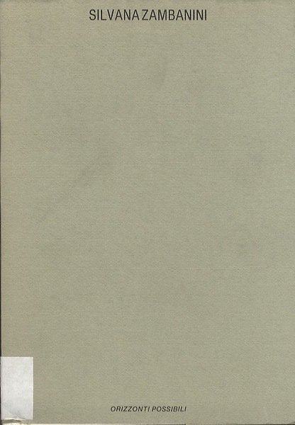 Silvana Zambanini: Orizzonti possibili: Viareggio, Palazzo Paolina, 5-25 luglio 1989.