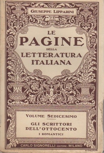 Gli scrittori dell'Ottocento: i romantici.