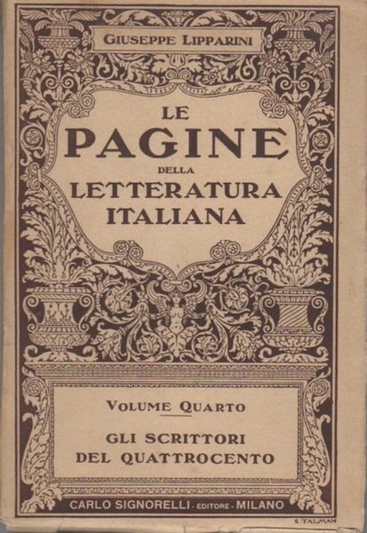 Gli scrittori del quattrocento.