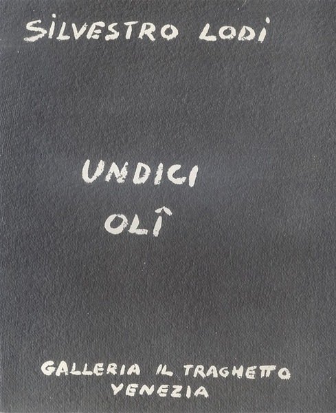 Undici olÃ®: per una poetica dell'inquietudine.